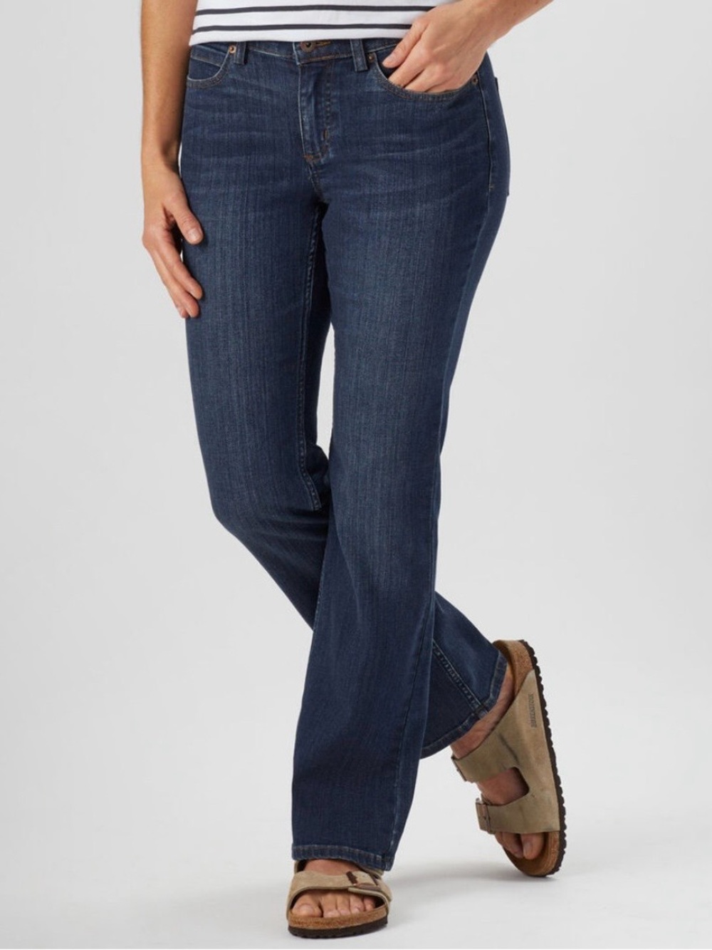 Duluth Trading Co Daily Denim Bootcut Plus Jeans - Picture 2 of 10